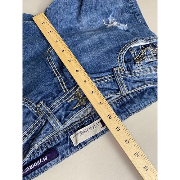 Vigoss womens Blue Bootcut Jeans Size 11Western Cowboy Embroidered Rodeo Denim - Picture 7 of 16